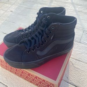 Black Hightop Platform Vans